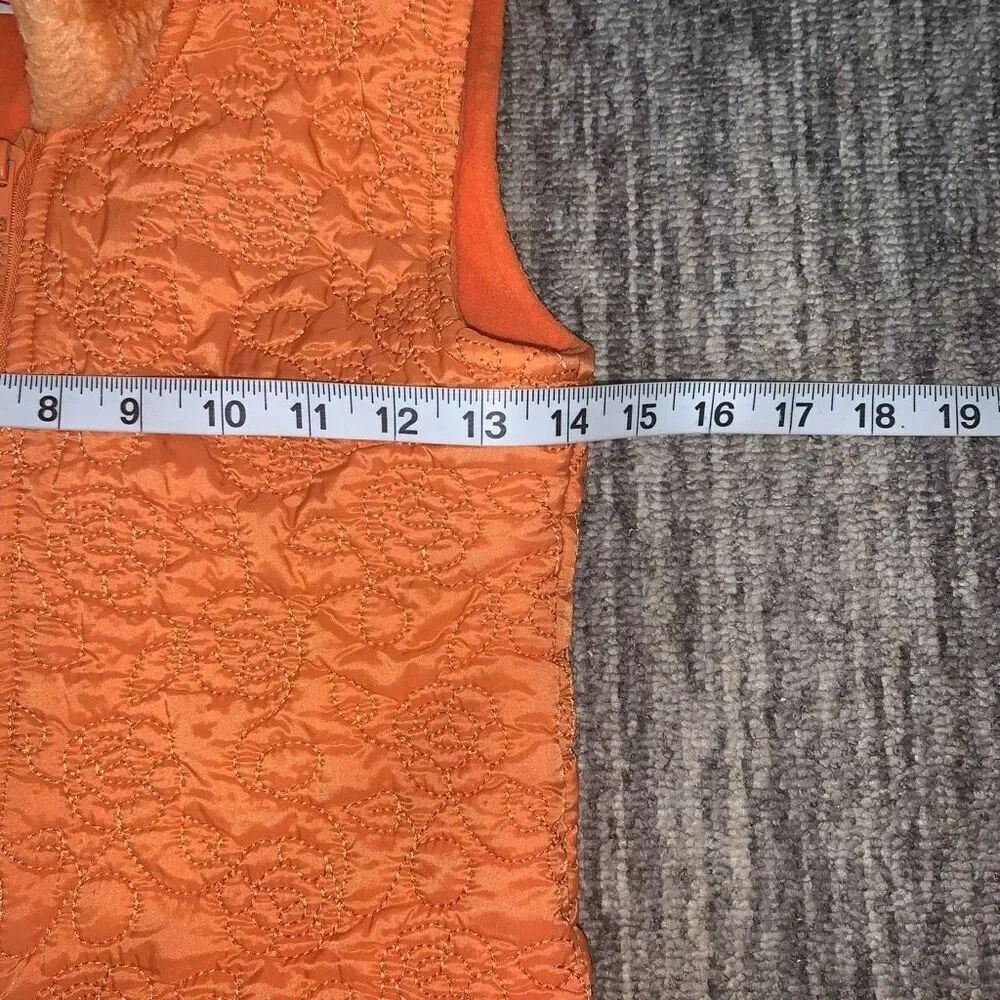 B T Kids Girls Size‎ 4T Zip Vest & Sweater 2 Piece Set Outfit Orange Pink Winter